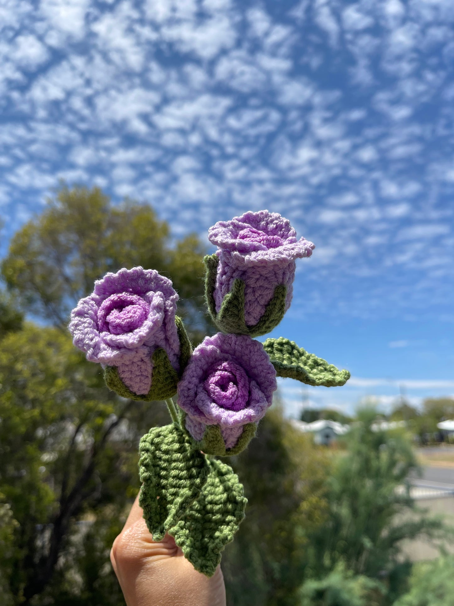 Handmade Crochet Rose – Classic vibe