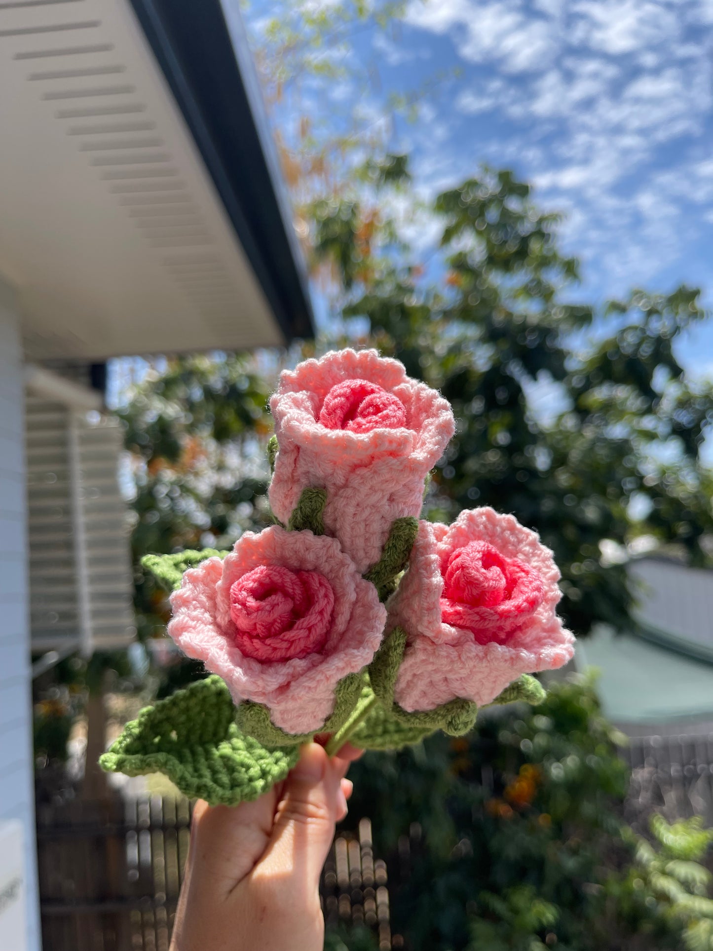 Handmade Crochet Rose – Classic vibe