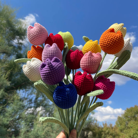 Handmade Crochet Tulip – Simple, Elegant, Everlasting