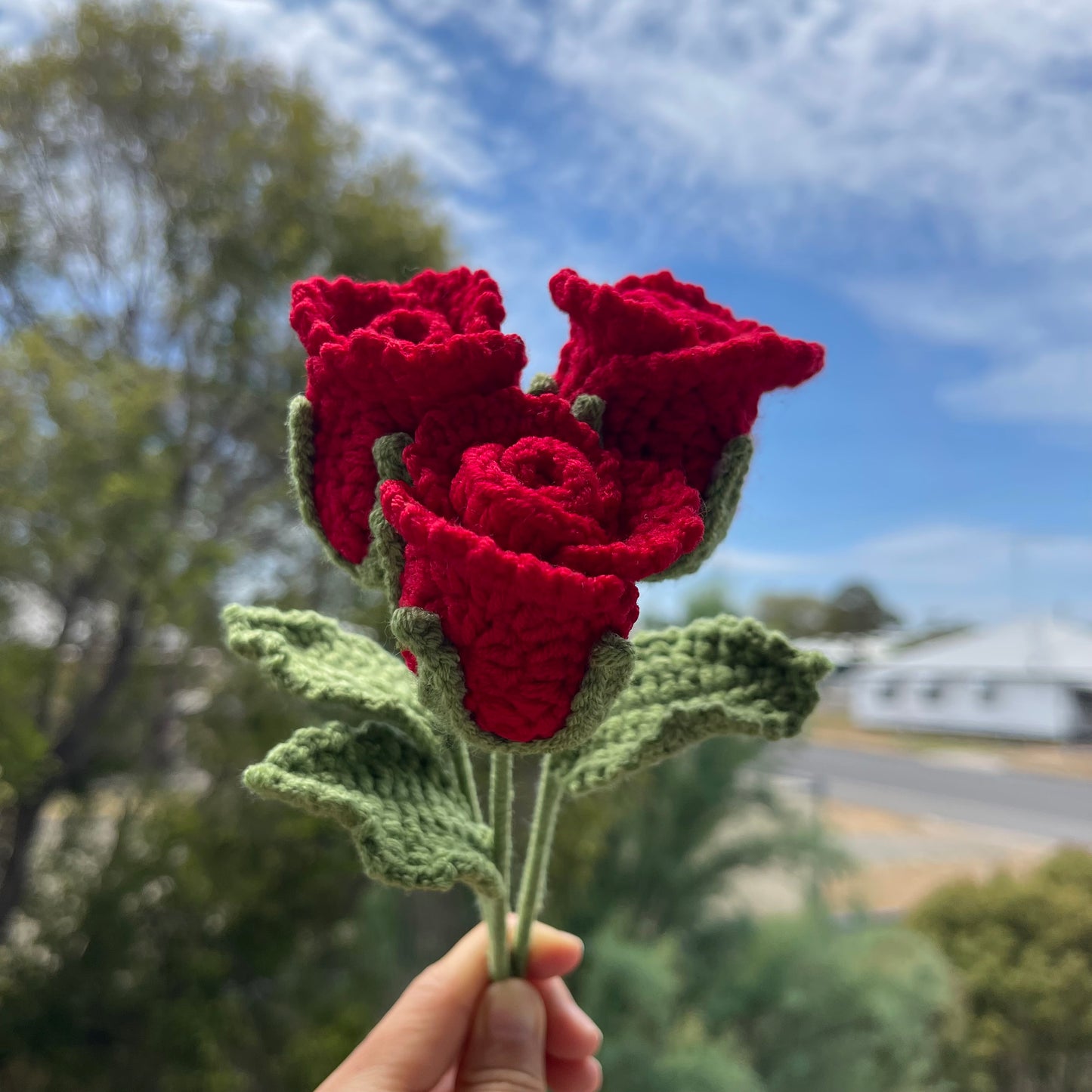 Handmade Crochet Rose – Classic vibe