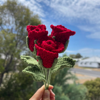 Handmade Crochet Rose – Classic vibe
