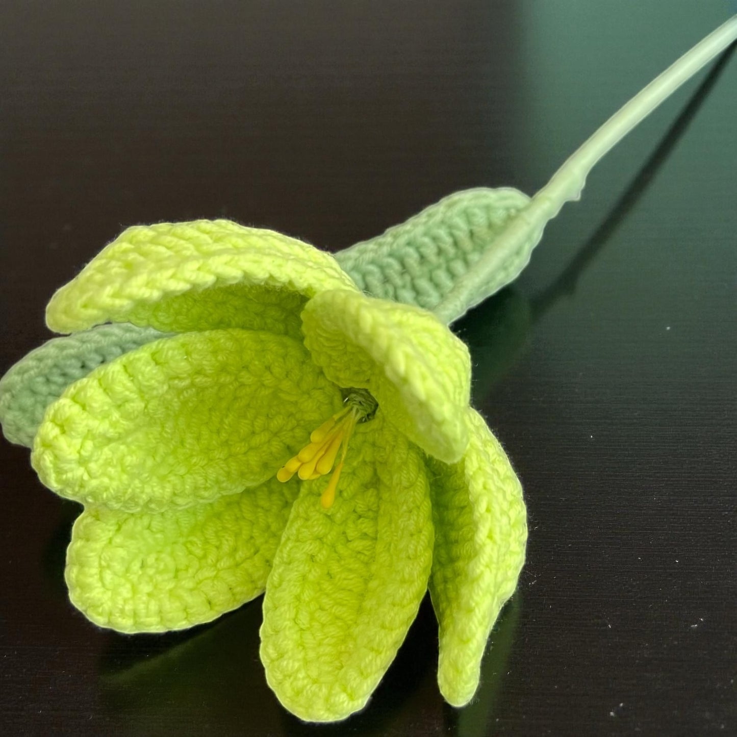 Handmade Crochet Tulip – Simple, Elegant, Everlasting