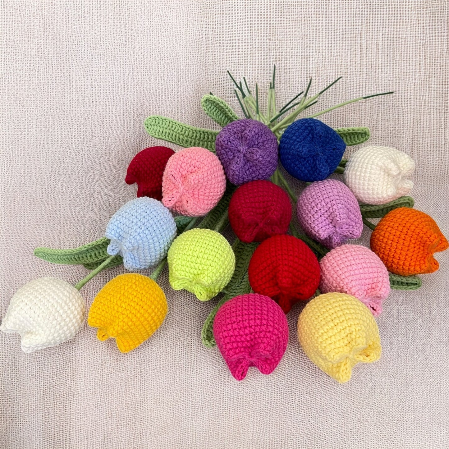 Handmade Crochet Tulip – Simple, Elegant, Everlasting