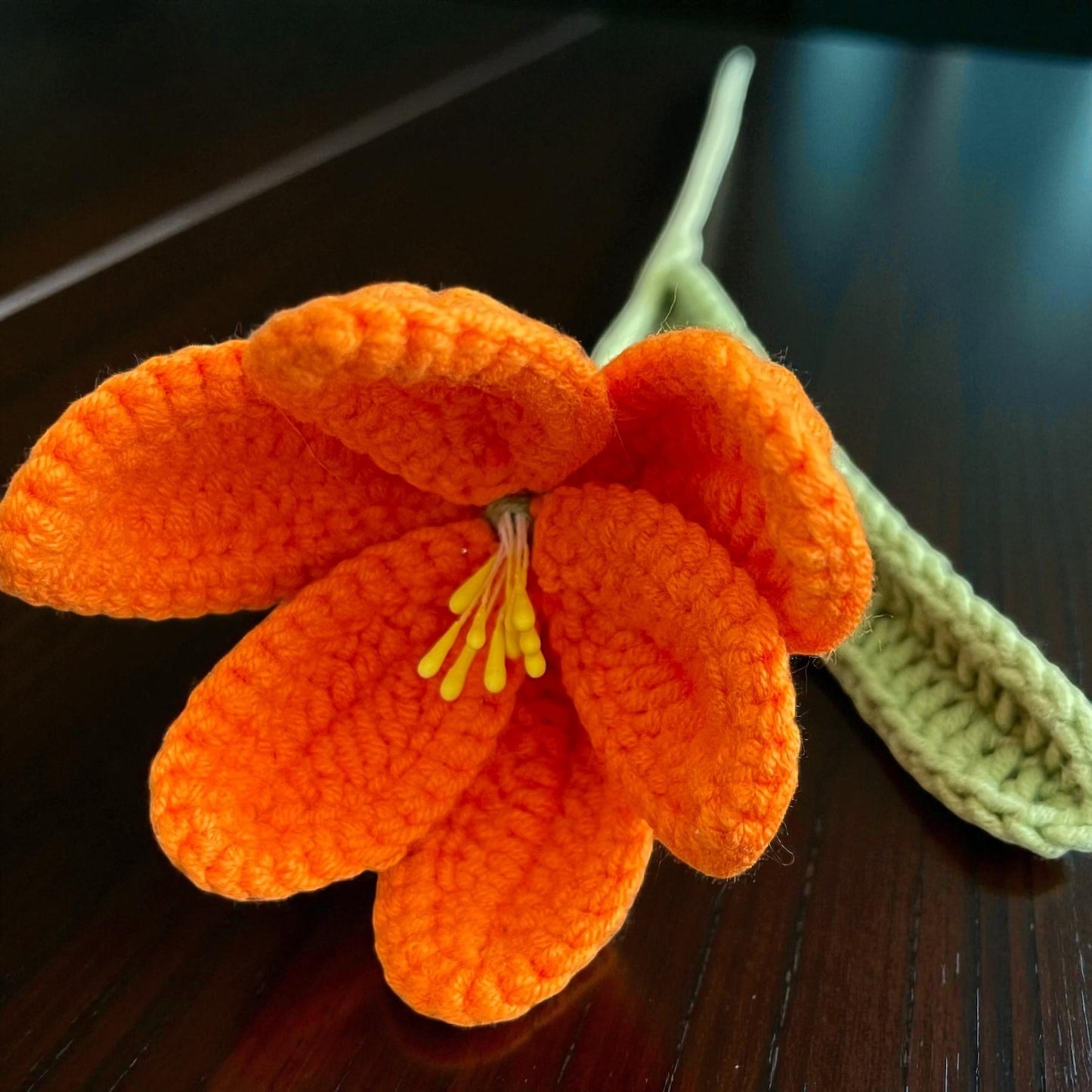 Handmade Crochet Tulip – Simple, Elegant, Everlasting