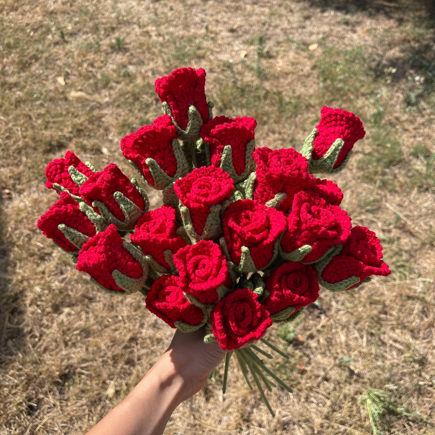 Handmade Crochet Rose – Classic vibe