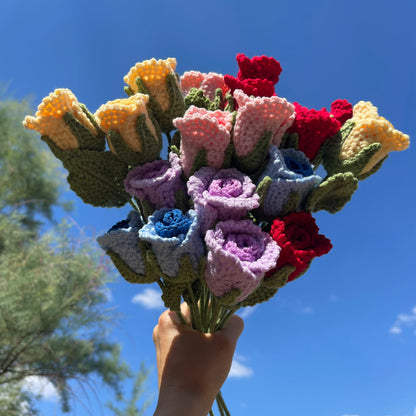 Handmade Crochet Rose – Classic vibe