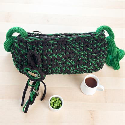 Handmade Crochet Chain Shoulder Bag – Modern Trendy Style with Secure Zipper Closure