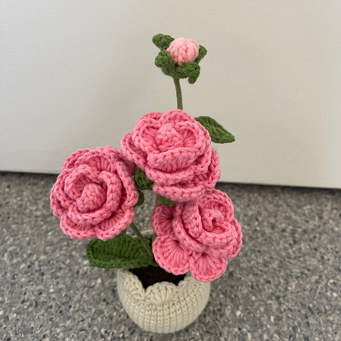 Mini Crochet Rose Pots – Tiny blooms, endless charm