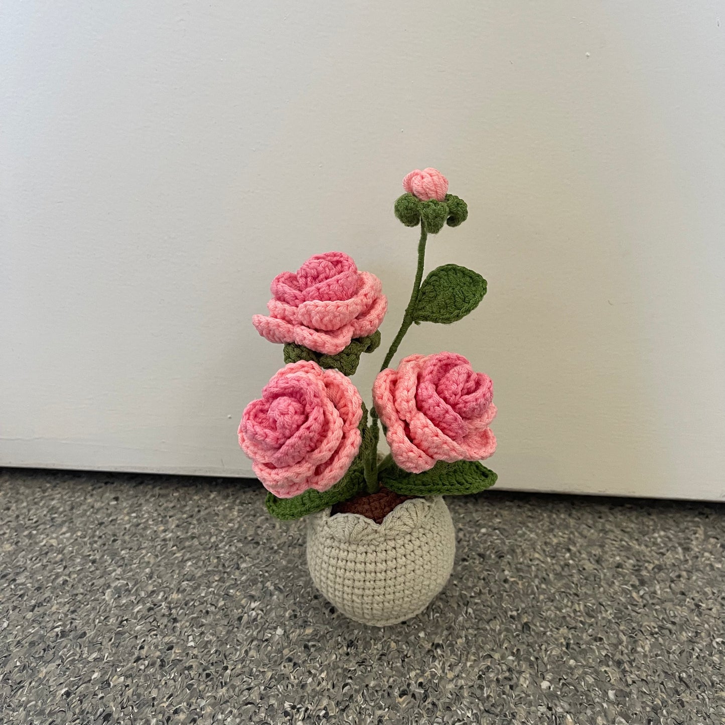 Mini Crochet Rose Pots – Tiny blooms, endless charm