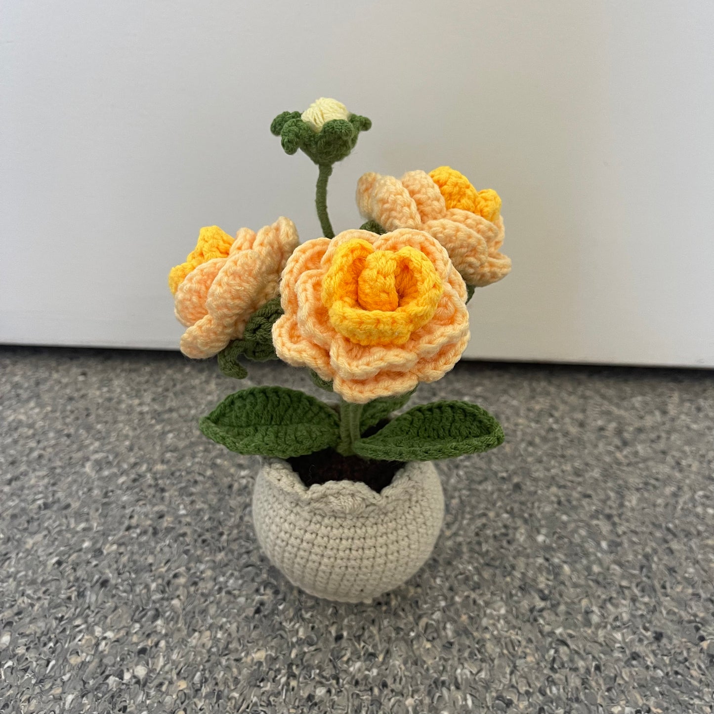 Mini Crochet Rose Pots – Tiny blooms, endless charm