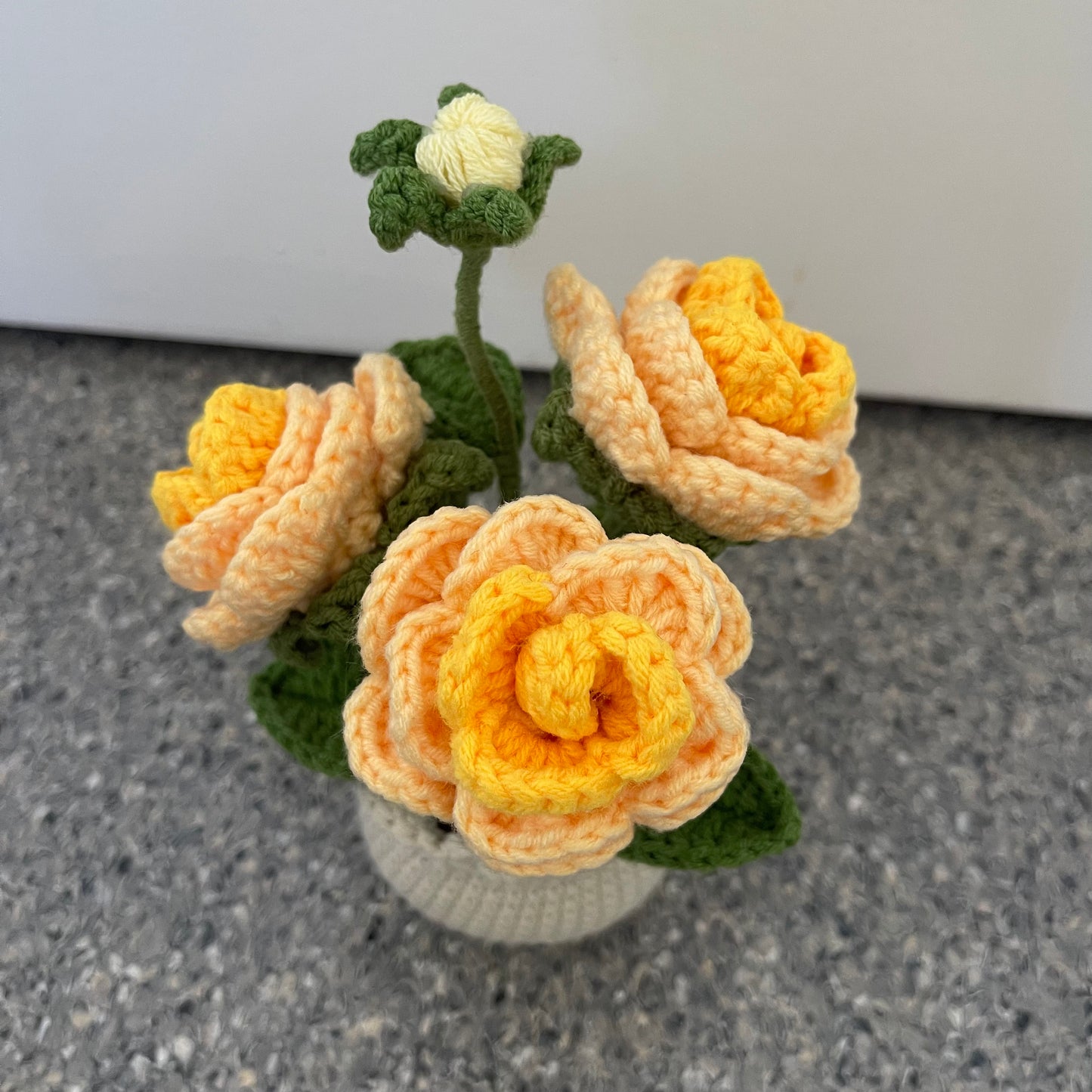 Mini Crochet Rose Pots – Tiny blooms, endless charm