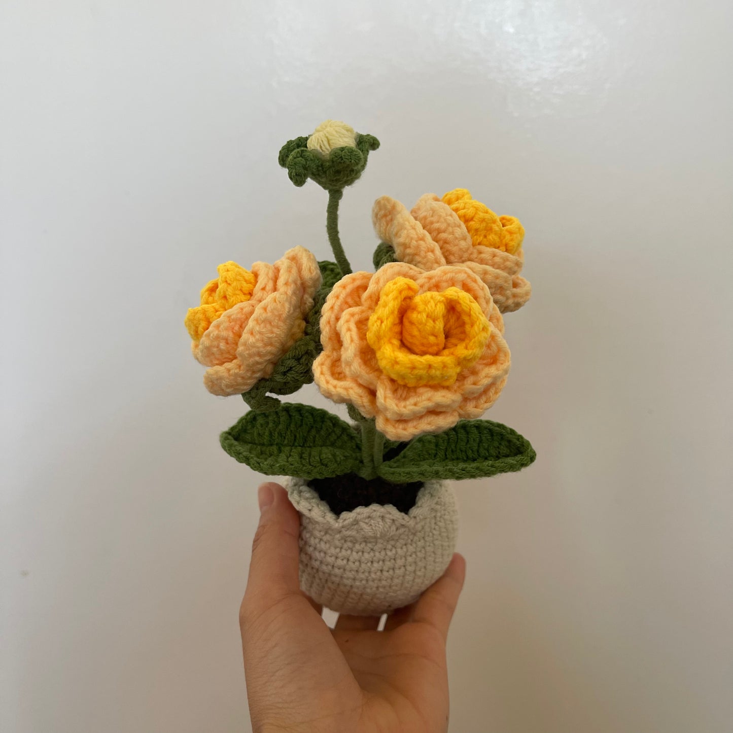 Mini Crochet Rose Pots – Tiny blooms, endless charm